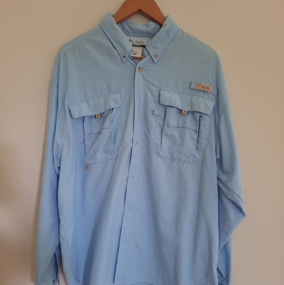 Columbia PFG Mens Omnishade Vented Fishing Shirt